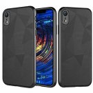 For iPhone XR Case Black TPU Wireless Charging Matte Finish Slim Profile Black