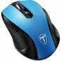 Wireless Mouse 2.4G USB Receiver 5 Adjustable DPI Levels 6 Buttons Blue