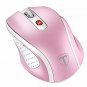 Wireless Mouse 2.4G USB Receiver 5 Adjustable DPI Levels 6 Buttons Pink
