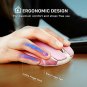 Wireless Mouse 2.4G USB Receiver 5 Adjustable DPI Levels 6 Buttons Pink