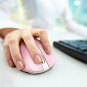 Wireless Mouse 2.4G USB Receiver 5 Adjustable DPI Levels 6 Buttons Pink