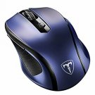 Wireless Mouse USB Receiver 5 Adjustable DPI Levels 6 Buttons Sapphire Blue