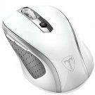 Wireless Mouse 2.4G USB Receiver 5 Adjustable DPI Levels 6 Buttons White