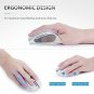 Wireless Mouse 2.4G USB Receiver 5 Adjustable DPI Levels 6 Buttons White