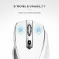 Wireless Mouse 2.4G USB Receiver 5 Adjustable DPI Levels 6 Buttons White