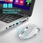 Wireless Mouse 2.4G USB Receiver 5 Adjustable DPI Levels 6 Buttons Silver
