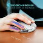 Wireless Mouse 2.4G USB Receiver 5 Adjustable DPI Levels 6 Buttons Silver