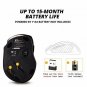 Wireless Mouse Optical USB Receiver 2.4G 5 Adjustable DPI Levels 6 Buttons Red
