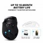 Wireless Mouse Optical USB Receiver 2.4G 5 Adjustable DPI Levels 6 Buttons Blue