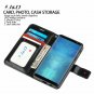 For Galaxy J8 Case Wallet Stand Slim Fit Heavy Duty Protective Shock Flip Black