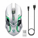 Wireless Gaming Mouse Rechargeable Silent Click with Nano Receiver C9s Sliver