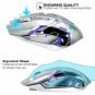 Wireless Gaming Mouse Rechargeable Silent Click with Nano Receiver C9s Sliver