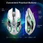 Wireless Gaming Mouse Rechargeable Silent Click with Nano Receiver C9s Sliver