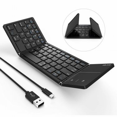 Bluetooth Keyboard Jelly Comb Dual Mode USB Wired  Bluetooth Keyboard Black