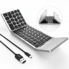 Bluetooth Keyboard Jelly Comb Dual Mode USB Wired  Bluetooth Keyboard Silver