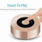 LED Touch Design Bluetooth Speaker Portable Wireless Speakers with HD Gold
