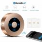 LED Touch Design Bluetooth Speaker Portable Wireless Speakers with HD Gold