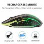 Gaming Mouse Wireless 2.4GHz USB Optical Rechargeable 3 Adjustable 6 Buttons