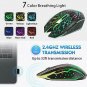 Gaming Mouse Wireless 2.4GHz USB Optical Rechargeable 3 Adjustable 6 Buttons