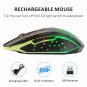 Gaming Mouse Wireless 2.4GHz USB Optical Rechargeable 3 Adjustable 6 Buttons