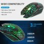 Gaming Mouse Wireless 2.4GHz USB Optical Rechargeable 3 Adjustable 6 Buttons