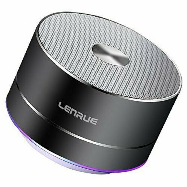 LENRUE Portable Wireless Bluetooth Speaker with BuiltinMic Handsfree Call Grey
