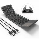 Foldable Keyboard Jelly Comb B003S 3in1 USB/Microusb/Type C Wired  BT Dark Gray