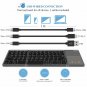 Foldable Keyboard Jelly Comb B003S 3in1 USB/Microusb/Type C Wired BT Dark Gray