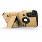 iPhone XR Case Military Grade Drop Tested Tempered Glass Screen Gold Black