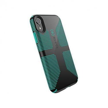 iPhone XR Case CandyShell Grip Drop-tested protection Black/Oasis Green