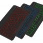 Keyboard Universal Slim Portable Wireless Bluetooth 3.0 7 Colors Backlit Black