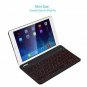 Keyboard Universal Slim Portable Wireless Bluetooth 3.0 7 Colors Backlit Black