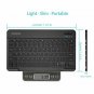 Keyboard Universal Slim Portable Wireless Bluetooth 3.0 7 Colors Backlit Black