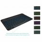 Keyboard Universal Slim Portable Wireless Bluetooth 3.0 7 Colors Backlit Black