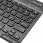 Keyboard Universal Slim Portable Wireless Bluetooth 3.0 7 Colors Backlit Black