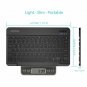Keyboard Universal Slim Portable Wireless Bluetooth 3.0 7 Colors Backlit Black