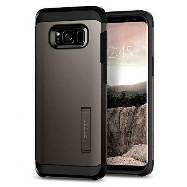 For Samsung Galaxy S8 Plus Case Kickstand and Extreme Duty Protection Gunmetal