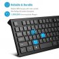 Keyboard Wired Ultra-Thin with Foldable Stand Black