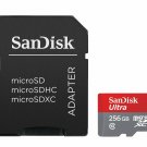 SanDisk Ultra 256GB MicroSDXC UHSI Card with Adapter SDSQUNI256GGN6MA full HD