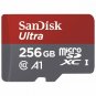 SanDisk 256GB Ultra MicroSDXC UHSI Memory Card with Adapter  100MB/S  Full HD