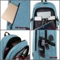 LaptopTravel Bag Theft Durable School Bag Lightweight Charging Port Crest Blue