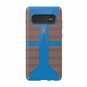 For Samsung Galaxy S10 plus Case Slim duallayer drop protection.Blue/Pumpkin