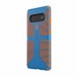 For Samsung Galaxy S10 plus Case Slim duallayer drop protection.Blue/Pumpkin