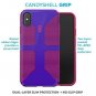 For iPhone Xs Max Case Drop-tested protection Ultraviolet Purple Ruby Red