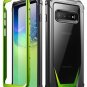 For Galaxy S10 Plus Case Rugged Clear FullBody Hybrid Bumper Cover Green