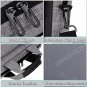 Laptop Bag Shoulder Briefcase Handbag Travel Carrying and Luggage Strap Grey
