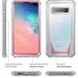 For Galaxy S10 Plus Case Rugged Clear FullBody Hybrid Bumper Cover Pink
