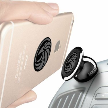 Car Mount  Holder Universal Magnetic Stylish Black Chrome OneHand to Safeness