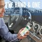 Car Mount  Holder Universal Magnetic Stylish Black Chrome OneHand to Safeness