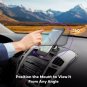 Car Phone Mount with a Super Strong Magnetic Installation Instructions Black